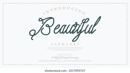 Elegant classic alphabet serif fonts decorative wedding retro concept. Typography Retro vintage alphabet letters fonts and number. vector illustration