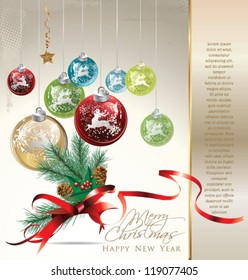 Elegant Classic Christmas Background