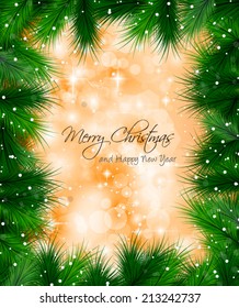 Elegante Classic Natal Fundo com um monte de brilho colorido para uma atmosfera mágica. Ideia para a celebração ou os panfletos de convite.