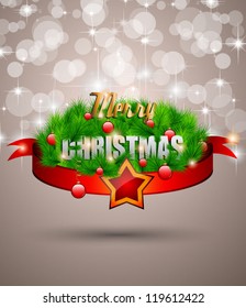 Elegant Classic Christmas flyer with a lot of desiign elements and Vintage wood baclground. Ideal for celebratiion or invitation flyers.