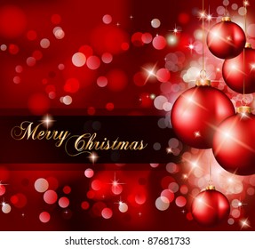 Elegant Classic Christmas Greetings background for flyers, invitations, cards or posters.