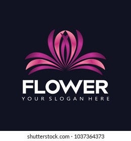 Elegant Classic Flower Logo Icon