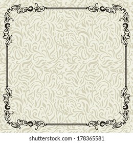 Elegant Classic frame and background for Certificate of achievement. Easy to use. 