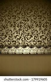 Elegant Classic Vintage card. Vintage border. Easy to use. 