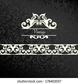 Elegant Classic Vintage card. Vintage frames and border. Easy to use. 
