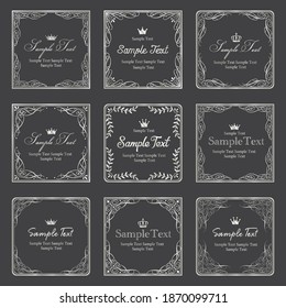 Elegant and classical frameset (antique design)