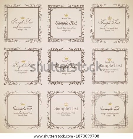 Elegant and classical frameset (antique design)