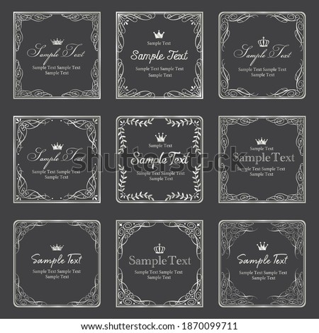 Elegant and classical frameset (antique design)