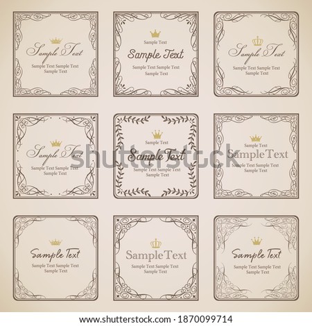 Elegant and classical frameset (antique design)