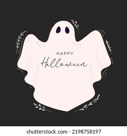 Elegant, Clean Black And Pink Halloween Cards, Banner, Social Media Post And Print. 