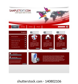 Elegant Clean Website template, Minimalistic colors style 