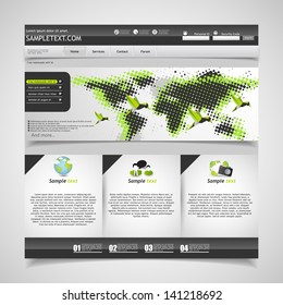 Elegant Clean Website template, Minimalistic colors style 