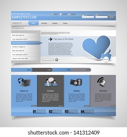 Elegant Clean Website template, Minimalistic colors style 