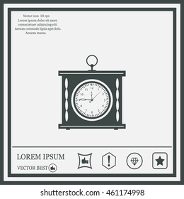 elegant clock / vector illustration