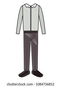 elegant clothes of old man