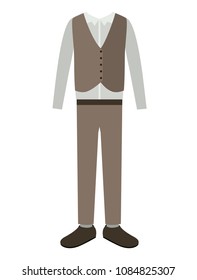 Elegant Clothes Of Old Man With Waistcoat