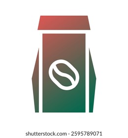 Elegant Coffee Bean Package Graphic Illustration