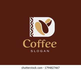 Elegant Coffee Logo Design With Arabic Sadu