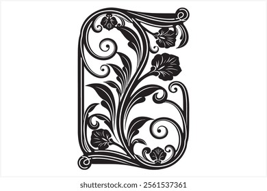 Elegant Collection of 18 Laser Cut Silhouette Floral Frames Bundle for Crafts, Art, and Decoration Projects