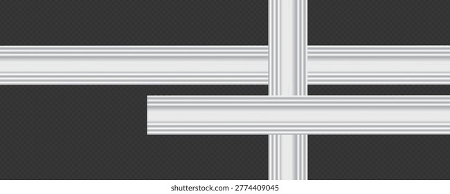 Elegant collection of classic wall and ceiling molding elements featuring decorative crown molding, baseboards, cornices, and ornamental architectural trims.