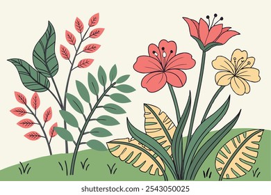 Elegant Collection of Floral and Leaf Designs for Decor, Patterns, and Nature Inspired Graphics