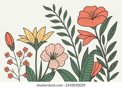 Elegant Collection of Floral and Leaf Designs for Decor, Patterns, and Nature Inspired Graphics