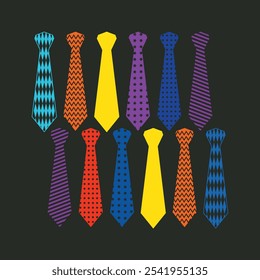 Elegant Collection of Tie Patterns  Stylish Designs for Men’s Fashion.