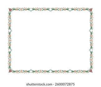 Elegant color frame with space for text, or with a transparent background. For invitations, greeting cards, etc. Antique ornate decorative frame. EPS 10. Vector illustrations