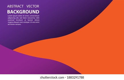 Elegant color gradient background design. Abstract geometric background with liquid shapes. Cool background design for posters and banners. Vector illustration Eps10.