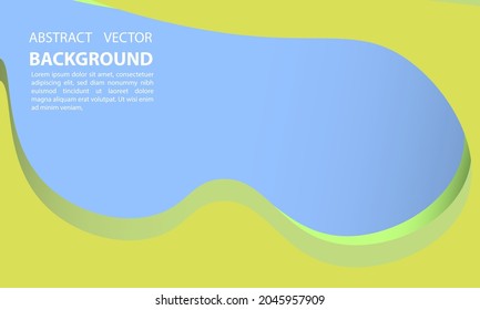 Elegant color gradient background design. Abstract geometric background with liquid form. With light blue and avocado cool background design for posters and banners. Vector illustration Eps10.

