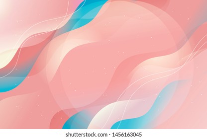 Elegant Colorful Complex Wave and circle polka dot abstract background 
