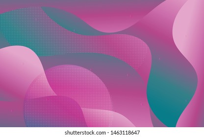 Elegant Colorful Complex Wave EDM and circle polka dot abstract background 