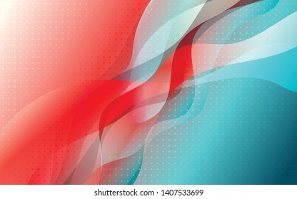 Elegant Colorful Complex Wave and rectangle polka dot abstract background 