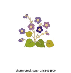 ELEGANT COLORFUL FLOWERS STANCIL TO DECORATE