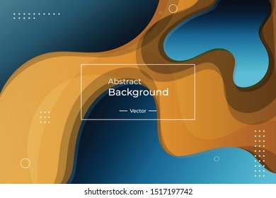 Elegant colorful gradient wave and circle polka dot abstract background or texture is graphic design in vector file 