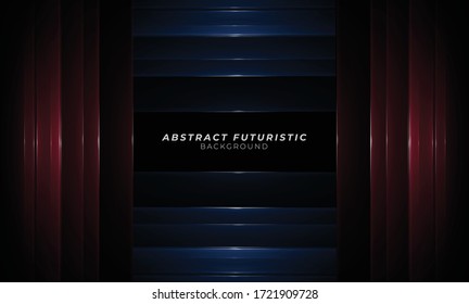 Elegant colorful lines on dark black background. Luxurious Premium Vector. Detail concept wallpaper.