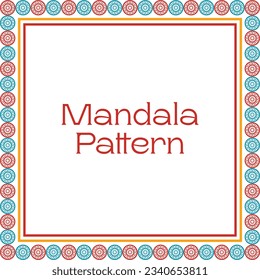 elegant colorful mandala background | Mandala Colorful border