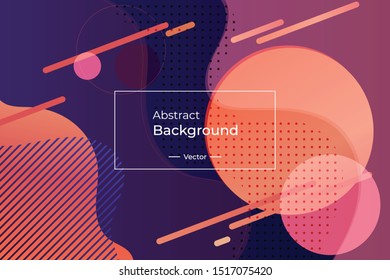 Elegant colorful wave and circle polka dot abstract background or texture is graphic design in vector file 