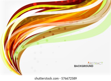 Elegante bunter Welle, Streifen. Vektorvorlagenhintergrund für das Workflowlayout, -diagramm, -nummeroptionen oder Webdesign