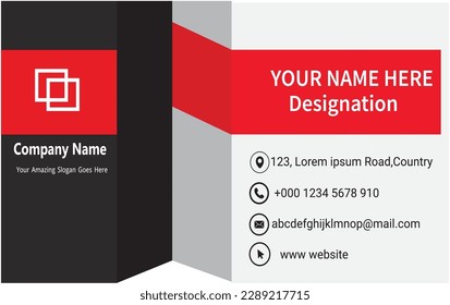 Elegant colourful business  card design and layout