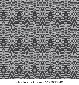 Elegant combination of rectangular pyramid and hexagon line design Pattern vector texture illustration background template