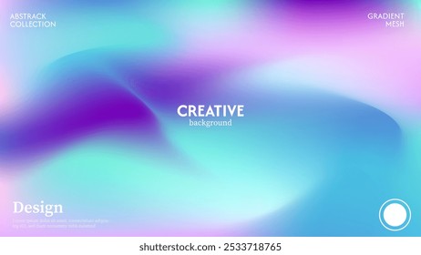 Elegant combination of soft purple and turquoise abstract background. Minimalist pastel color design.