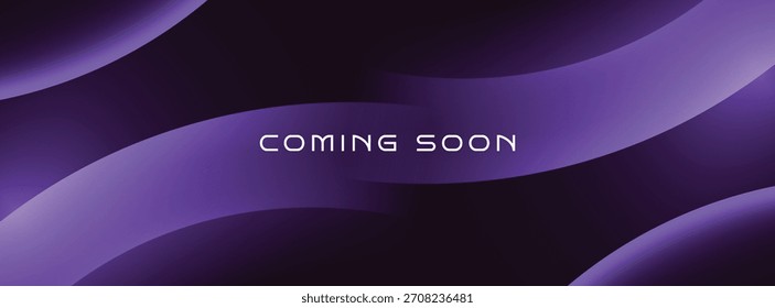 Elegante Vector de fondo próximamente con iluminación oscura suave y Formas de onda suave