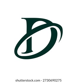 Elegante diseño del logotipo DO Monogram de la empresa. Conjunto de Vectores