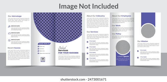Elegant Company Profile Brochure Template Layout Design. Sleek 16-Page Corporate Brochure Design Template. Minimalist Business Brochure Template Design.