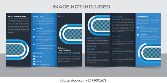 Elegant Company Profile Brochure Template Layout Design. Sleek 16-Page Corporate Brochure Design Template. Minimalist Business Brochure Template Design.