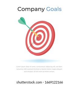 Elegant Company Target Goals Icon