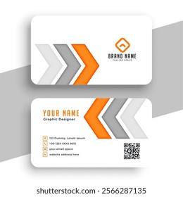 elegant company visiting card template for business branding vector 