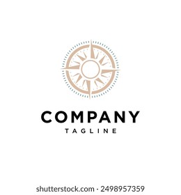 Elegant Compass logo icon vector