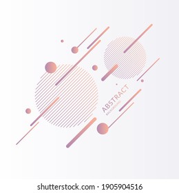 Composición elegante con formas dinámicas y geométricas en colores pastel. Fondo abstracto para tu diseño. Una plantilla para la publicidad y las redes sociales en un estilo moderno.